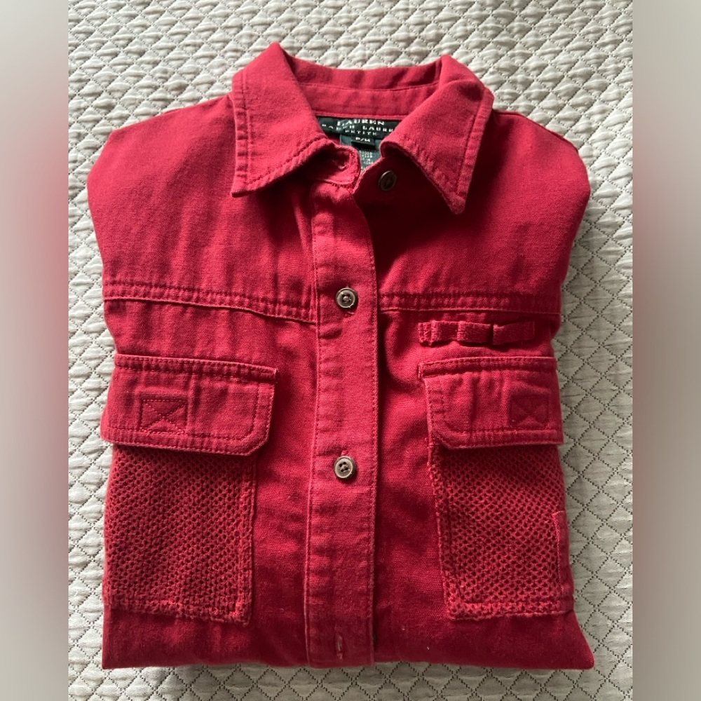 Burgendy RL Button-Up Shirt